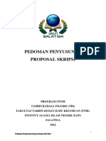 Buku Pedoman Penyusunan Proposal Skripsi Tbi