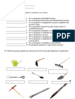 Kagamitan Sa Pagtatanim Worksheet