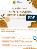 Koneksi Antar Materi Topik 2: Perspektif Sosiokultural Dalam Pendidikan Indonesia