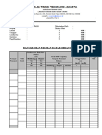 Tabel Data Praktikum Iut