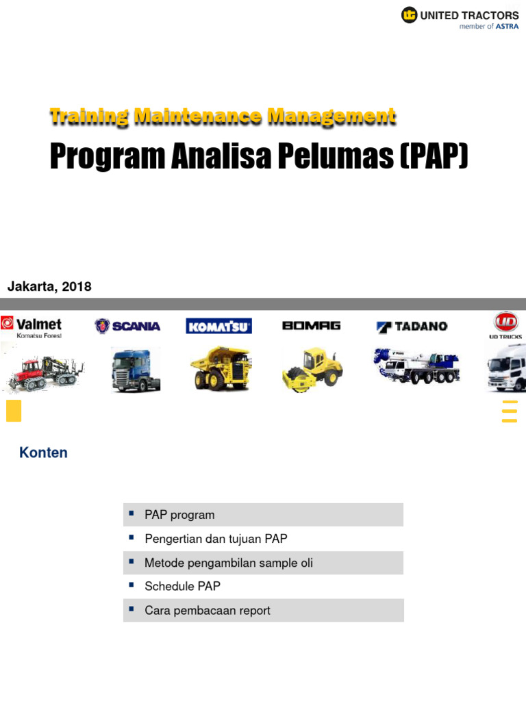 Program Analisa Pelumas | PDF | Teknologi & Rekayasa