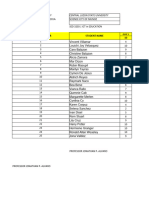 Grading Sheet