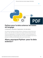 Python Pour La Data Science - Les Bases Du Langage - Le Data Scientist