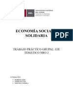 Economía Social Y Solidaria: Trabajo Práctico Grupal: Eje Temático Nro 2