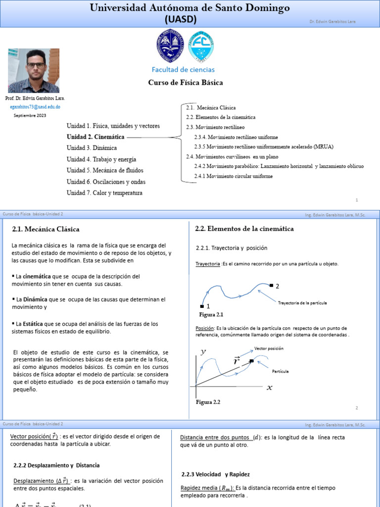 Curso de Física Básica: Cinemática y Dinámica | PDF | Aceleración ...
