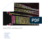 Jezyk HTML I Podstawy CSS