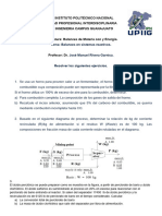 Ejercicios Balance Con Reacción