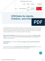 CPR Ratio For Adults, Children, and Infants