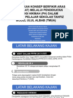 Meningkatkan Konsep Berfikir Aras Tinggi (Kbat) Melalui Pendekatan Pedagogi Hikmah (PH) Dalam Kalangan Pelajar Sekolah Tahfiz Model Ulul Albab (Tmua)