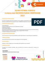 Torneo de Fútbol 5 Mixto Fundación Universitaria Compensar 2023