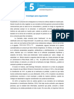 Investigar para Argumentar A) Ensayo: (Schievenini, 2018, P. 53)