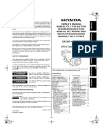 Owners Manual Gx200 390 Gas English French Dutch German Italian Spanish 3rz1c800