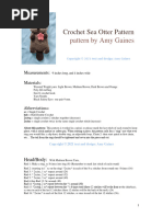 Crochet Sea Otter Pattern