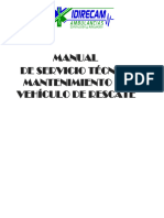 Manual de Servicio Técnico Mantenimiento de Vehículo de Rescate