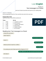 12 LearnEnglish Reading A1 Text Messages to a Friend