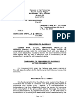 Demurrer To Evidence - Hernando Castillo 2012-1094