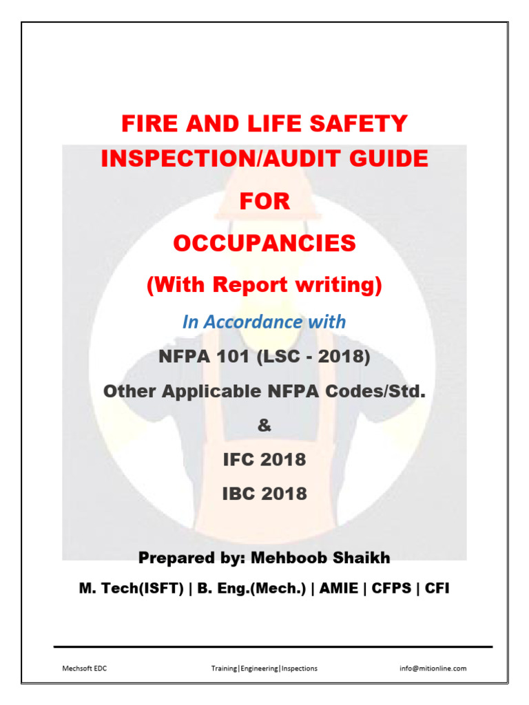 Fire and Life Safety Inspection Guide | PDF | Fire Sprinkler System ...