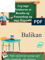 Ang Mga: Patakaran at Resulta NG Pananakop NG Mga Hapones