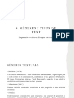 Gèneres I Tipus de Text