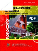 Kecamatan Adiankoting Dalam Angka 2022