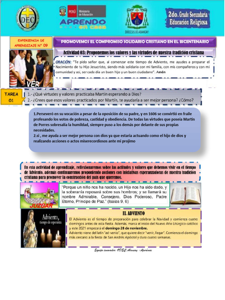 Religion Act 3 Exp 9 Carlos Carrera Zapata | PDF | Derecho | Salud y ...