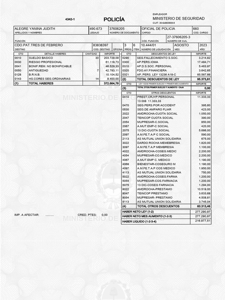 Recibo 490.673 2023AGOSTO | PDF