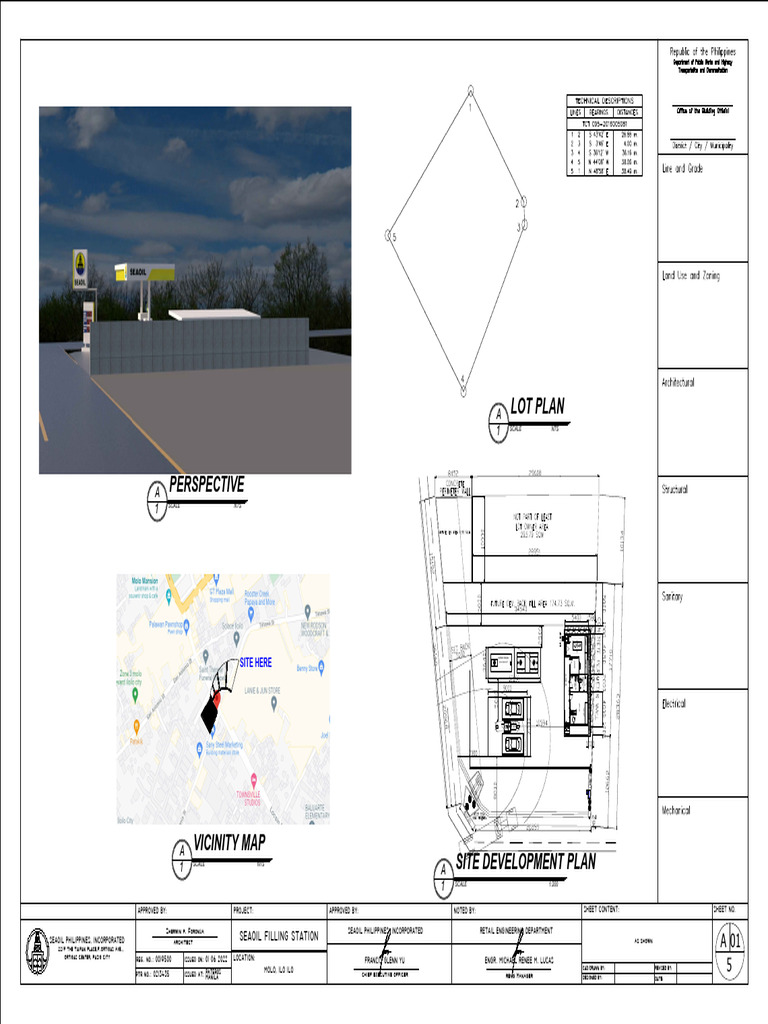 Lot Plan: Seaoil Filling Station | PDF