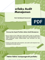 Perilaku Audit Manajemen