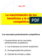 08 - La Maximización de Beneficios y Oferta Competitiva