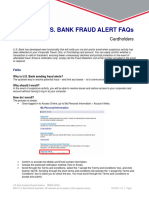 US Bank Fraud Alerts - Cardholder FAQ