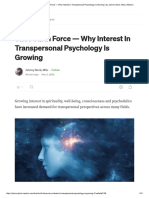 The Fourth Force - Why Interest in Transpersonal Psychology Is Growing - by Johnny Stork, MSC - Medium