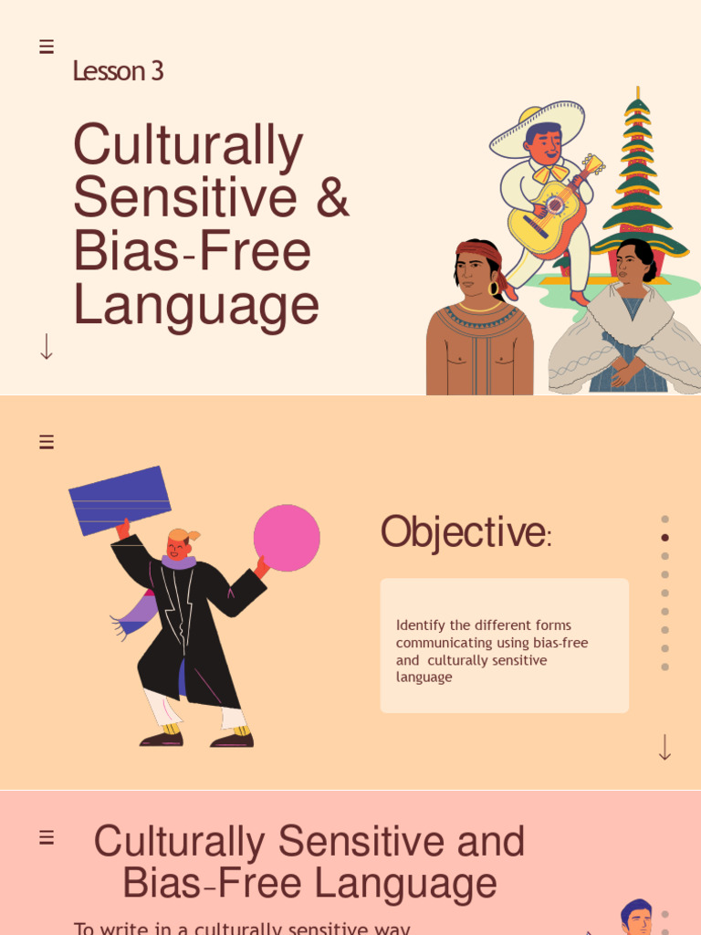 Culturally Sensitive and Bias Free Language 2023 PDF Sexism Gender