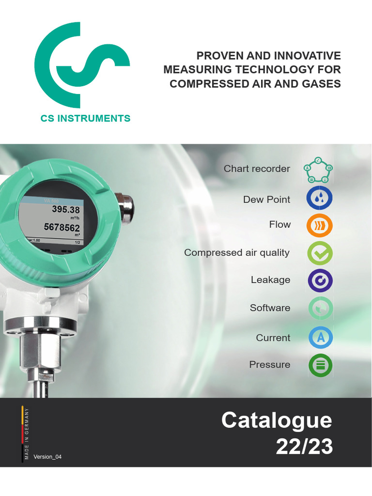 CS Catalogue - 2022-2023 | PDF | Flow Measurement | Sensor