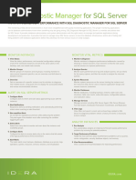 Idera Datasheet Monitor SQL Server Performance With SQL Diagnostic Manager