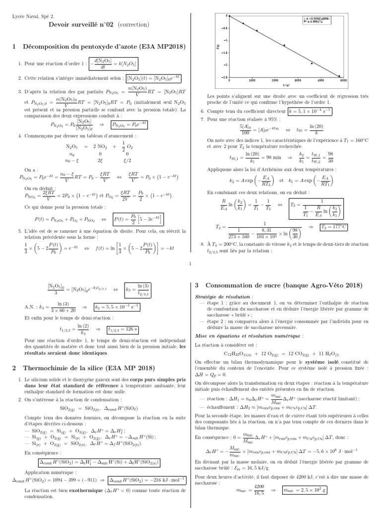 Enthalpie et Réactions Chimiques | PDF | Réactions chimiques | Enthalpie