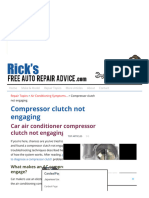 Compressor Clutch Not Engaging - Ricks Free Auto Repair Advice Ricks Free Auto Repair Advice - Automotive Repair Tips and How-To