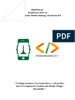 Proposal - Meetup Bulanan Komunitas Kelas Mobile Malang X Pasuruan Dev