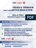 Session 1 Current Issues and Trends in Mathematics Education