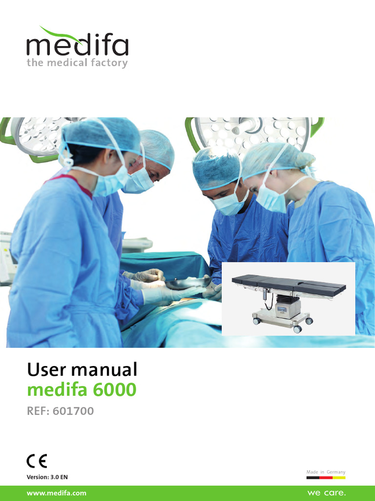GA Medifa 6000 601700 V3.0 03.23 EN Web | PDF | Surgery | Mains Electricity