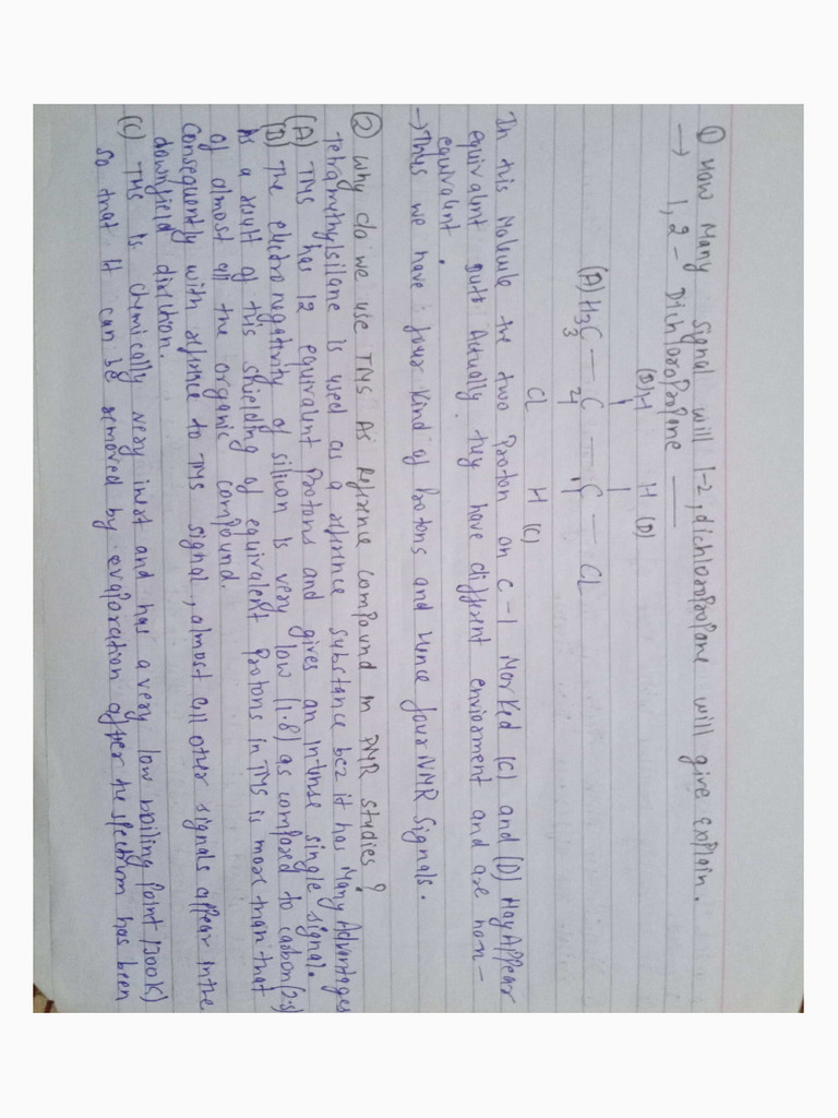 NMR spectroscopy question answer PDF PDF