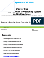 Lecture 1 - Introduction To Operating Systems