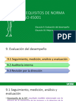 Requisitos Norma ISO 45001 - 9, 10