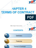 Chapter 4 Terms of Contract