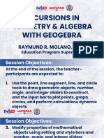 Session 7 Excursions in Geometry and Algebra With Geogebra