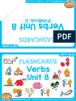 Verbs Flashcards Double Sided Unit 8