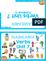 Verbs Flashcards Double Sided Unit 7
