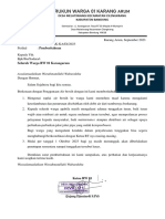 Surat Pemberitahuan Penggunaan Air Bersih Dan Iuran - RW01 September