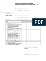 Format Verifikasi Kelengkapan Berkas Insentif Apbn