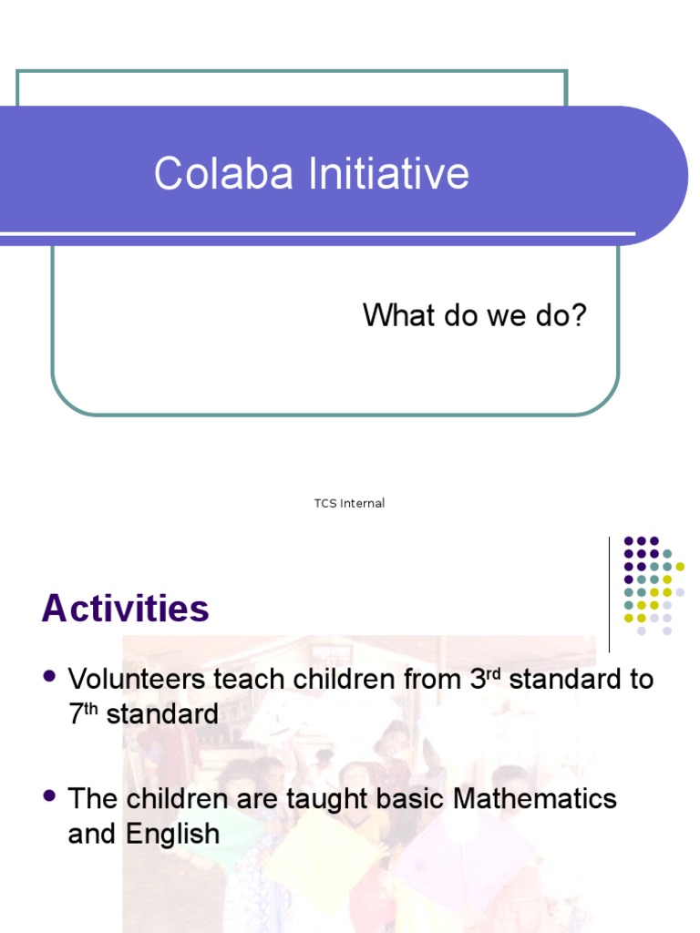 TCS Colaba Initiative Overview | PDF | Behaviorism | Cognitive Science