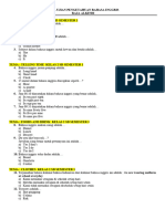 Soal Ujian Pengetahuan Bahasa Inggris Raja - 032318